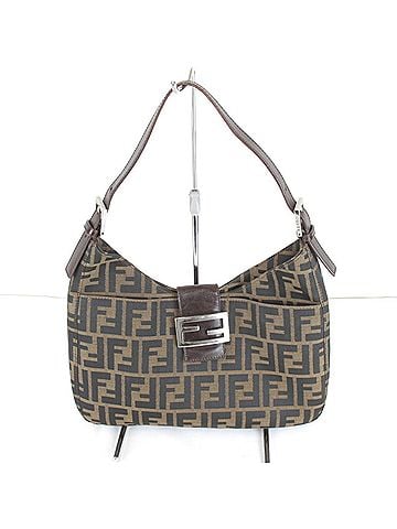 Fendi FENDI Zucca Bag Shoulder Canvas Khaki Women's (view 1)