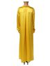 Dolce & Gabbana Basic 100% Silk Solid Yellow Yellow Silk Collared Button Down Maxi Women's Dress Size L - photo 3