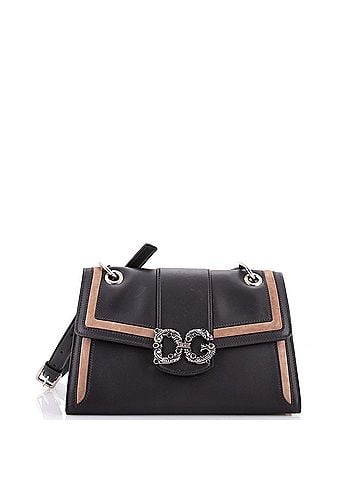 Dolce & Gabbana Amore Flap Shoulder Bag Leather with Suede Small (view 1)