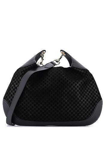 Gucci B Shoulder Bag GG Suede Medium (view 1)