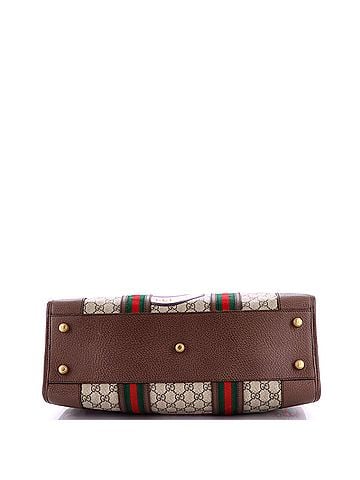Gucci Courrier Carry On Convertible Duffle GG Coated Canvas with Applique Small (view 2)