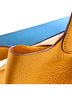 Hermès 100% Leather Yellow Eclat Picotin Lock Bag Clemence MM One size - photo 6