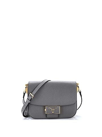 Prada Embleme Flap Bag Saffiano Leather Small (view 1)