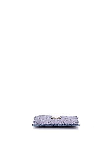 Chanel CC Card Holder Quilted Iridescent Caviar (view 2)