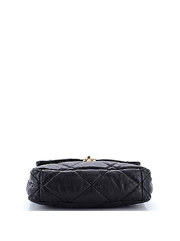Chanel 19 Flap Bag Quilted Shiny Crumpled Calfskin Large (view 2)