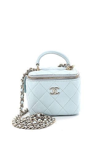 Chanel Classic Top Handle Vanity Case with Chain Quilted Lambskin Mini (view 1)