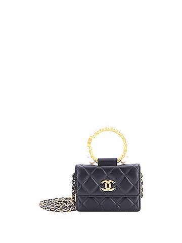 Chanel Pearl Crown Clutch with Chain Quilted Lambskin (view 1)