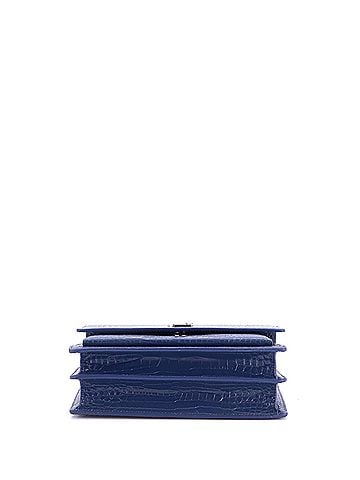 Saint Laurent Sunset Crossbody Bag Crocodile Embossed Leather Medium (view 2)
