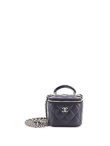 Chanel Classic Top Handle Vanity Case with Chain Quilted Lambskin Mini (view 1)