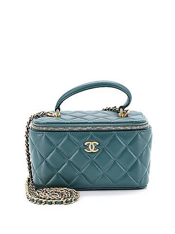 Chanel Classic Top Handle Vanity Case with Chain Quilted Lambskin Small (view 1)
