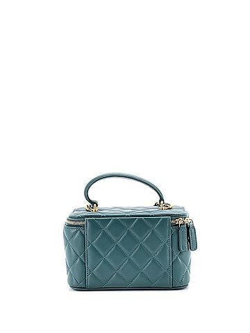 Chanel Classic Top Handle Vanity Case with Chain Quilted Lambskin Small (view 2)