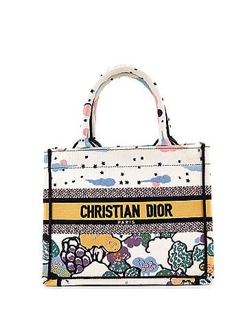 Christian Dior Book Tote Embroidered Canvas Small (view 1)