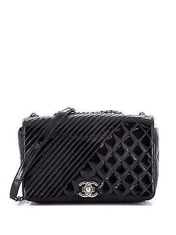 Chanel Coco Boy Flap Bag Quilted Patent Medium (view 1)