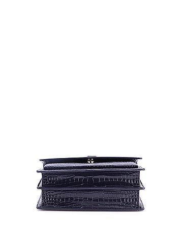 Saint Laurent Sunset Crossbody Bag Crocodile Embossed Leather Medium (view 2)