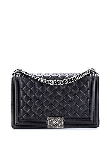 Chanel Boy Flap Bag Quilted Lambskin New Medium (view 1)