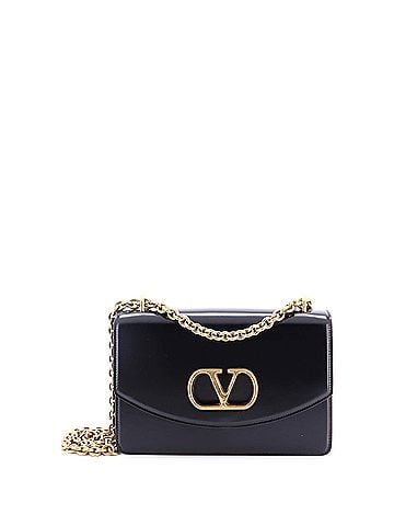 Valentino Garavani VLogo Vain Shoulder Bag Leather Small (view 1)