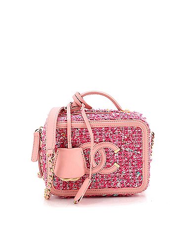 Chanel Filigree Vanity Case Quilted Tweed Small (view 1)