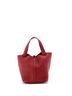 Hermès 100% Leather Red Eclat Picotin Lock Bag Clemence MM One size - photo 4