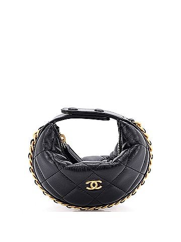 Chanel Chain Around Hobo Pouch Quilted Lambskin Extra Mini (view 1)