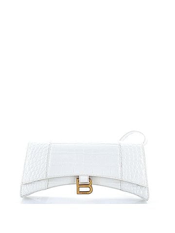 Balenciaga Hourglass Stretch Sling Bag Crocodile Embossed Leather (view 1)