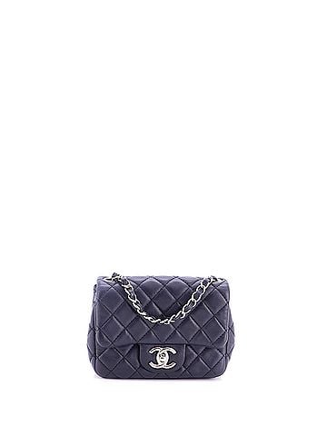 Chanel Square Classic Single Flap Bag Quilted Lambskin Mini (view 1)
