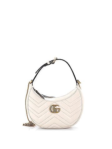 Gucci GG Marmont Half Moon Hobo Matelasse Leather Mini (view 1)