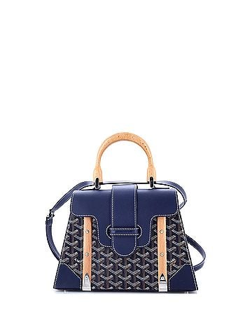 Goyard Saigon Top Handle Bag Coated Canvas with Leather PM (view 1)