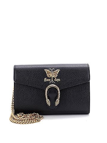 Gucci Garden Dionysus Chain Wallet Embellished Leather (view 1)