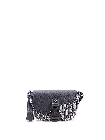 Christian Dior Saddle Buckle Flap Messenger Bag Oblique Canvas and Leather Mini (view 1)