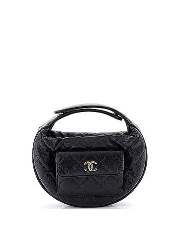 Chanel Polly Pocket Pouch Hobo Quilted Caviar Mini (view 1)