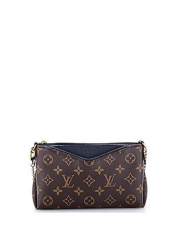 Louis Vuitton Pallas Clutch Monogram Canvas with Leather (view 1)