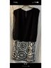 Jkara Graphic Black White Cocktail Dress Size 12 - photo 6