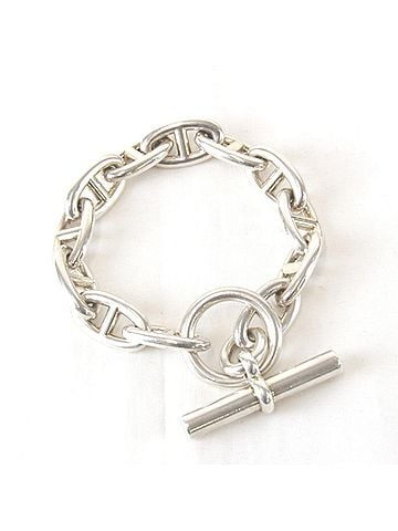 Hermès HERMES Chaine d'Ancre GM 12-link bracelet, sterling silver (925), silver, women's. (view 1)