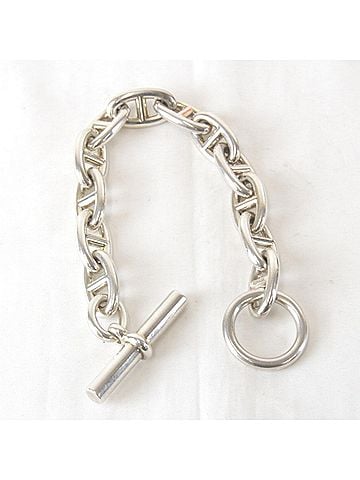 Hermès HERMES Chaine d'Ancre GM 12-link bracelet, sterling silver (925), silver, women's. (view 2)