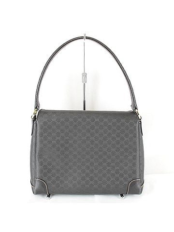 Gucci GUCCI Turnlock Old Gucci Shoulder Bag Micro GG Black Women's (view 2)