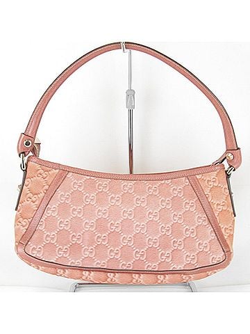 Gucci GUCCI Abbey Mini Handbag 130939 2123 Suede/Leather Pink Women's (view 2)