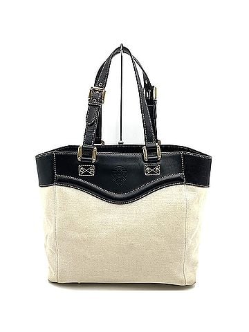 Gucci GUCCI 141432 Tote Bag, Canvas/Leather, Beige/Black, Women's/Men's (view 1)