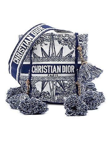 Dior Canvas Embroidered Reve d Infini D Bubble Bucket Bag (view 1)