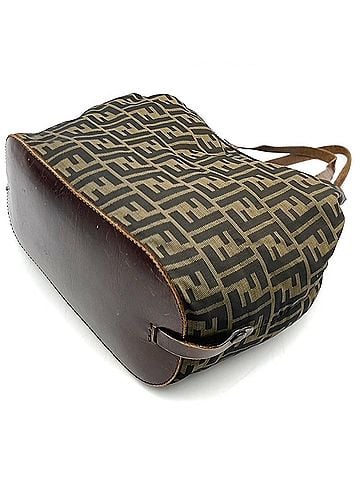 Fendi FENDI Zucca Handbag Tote Bag Eco Nylon Leather Brown Women's (view 2)