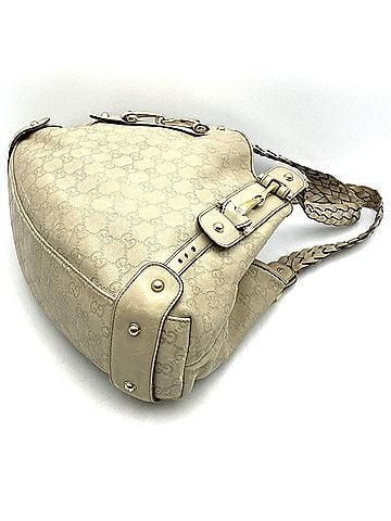 Gucci GUCCI 162900 Guccissima Tote Bag Leather GG Beige Women's (view 2)