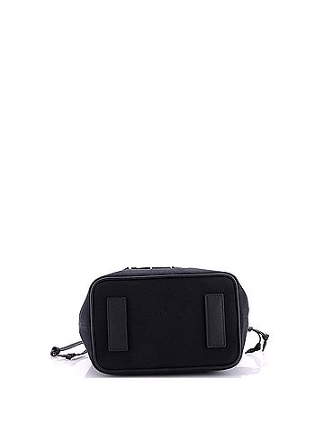 Versace La Medusa Drawstring Bucket Bag Canvas with Leather Small (view 2)