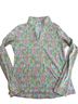 IBKUL Floral Multi Color Long Sleeve Button-Down Shirt Size XS - photo 1