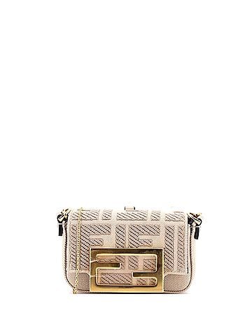 Fendi Chain Baguette Charm Bag Zucca Canvas Nano (view 1)