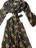 A.L.C. 100% Silk Floral Black Cocktail Dress Size 4 - photo 1