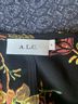 A.L.C. 100% Silk Floral Black Cocktail Dress Size 4 - photo 3