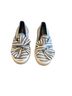 Nautica 100% Canvas Stripes Blue White Sneakers Size 8 1/2 - photo 1