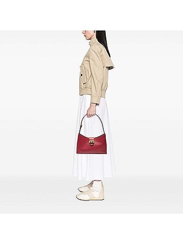 Salvatore Ferragamo Leather Gancini Trifolio Shoulder Bag (view 2)