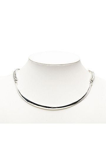 Hermès Hermes Boucles Sellier Inflexible Necklace, Size 46, SV925 Silver, Women's. (view 1)
