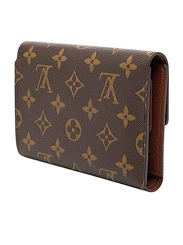 Louis Vuitton Louis Vuitton Monogram Portefeuille Tresor Etui Papier Long Wallet M61202 Brown Leather Women's LOUIS VUITTON (view 2)