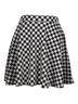 Hot Topic Checkered-gingham Black White Casual Skirt Size M - photo 2